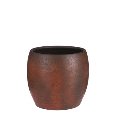 Lester pot rond roest stone - h26xd28cm