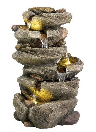 Fontaine rochers cascade