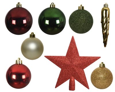 Set kerstballen
