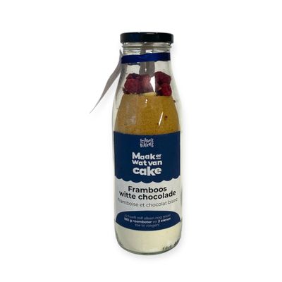 Mix framboos witte chocoladecake 380g