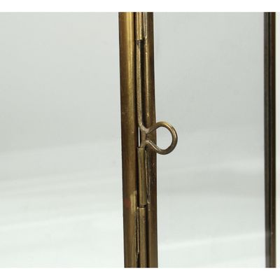 Lanterne en laiton doré 35x10x34cm