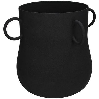 Planter ijzer zwart 32x32x26.5cm
