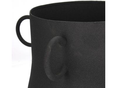 Planter ijzer zwart 32x32x26.5cm