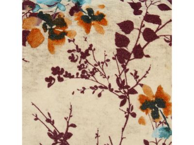 Coussin branches velours ivoire 40x60cm