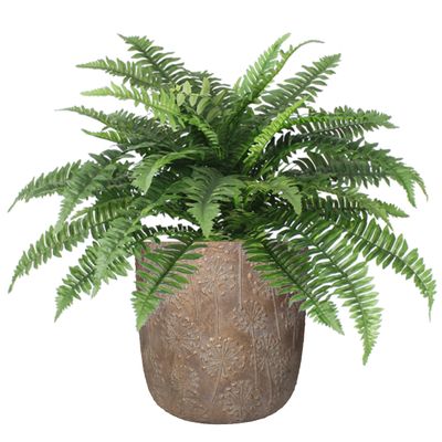 Planter paardebloem beton goud 25x25x25cm