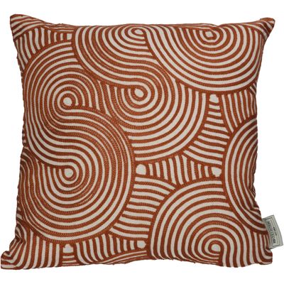 Kussen katoen bruin 45x45cm