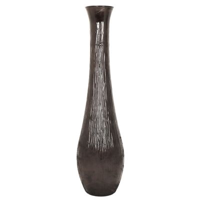 Vaas recycled glas bruin 25x25x99cm