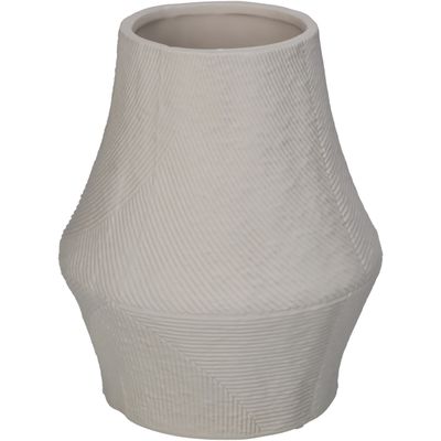 Vase porcelaine blanc 12.6x12.6x15.3cm