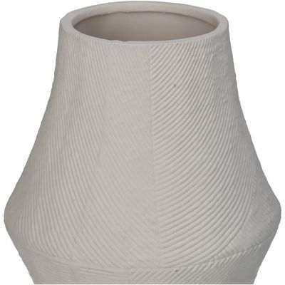 Vase porcelaine blanc 12.6x12.6x15.3cm