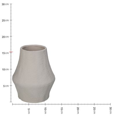 Vase porcelaine blanc 12.6x12.6x15.3cm