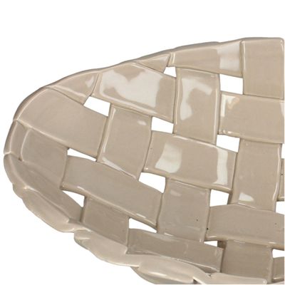 Schaal dolomiet ivoor 38x21x8,5cm