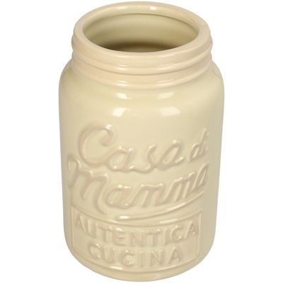 Vase casa di mamma dolomite ivoire 10,5x10,5x16,3cm