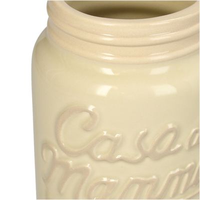 Vase casa di mamma dolomite ivoire 10,5x10,5x16,3cm