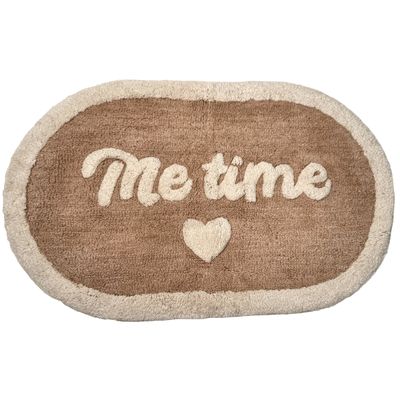 Badmat me time katoen beige 50x80cm