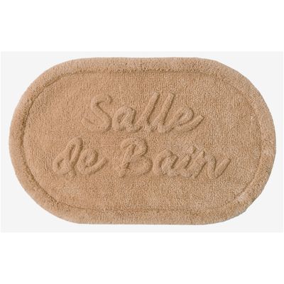 Badmat salle de bain katoen beige 50x80cm