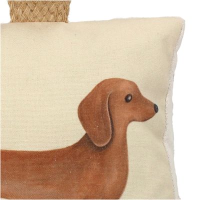 Deurstopper katoen naturel 18x12x18cm