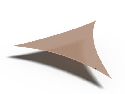 Coolfit toile d'ombrage triangulaire, 360x360x360cm, sable