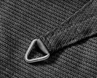 Coolfit schaduwdoek driehoek, 360x360x360cm, antraciet