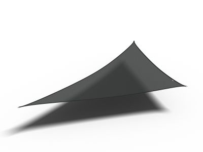 Coolfit toile d'ombrage triangulaire 90°, 570x400x400cm, noir 