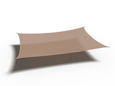 Coolfit schaduwdoek rechthoek, 500x300cm, zand 
