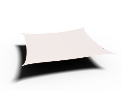 Dreamsail schaduwdoek vierkant, 500x500cm, ecru 