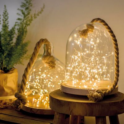 Micro led guirlande lumineuse fixe pile