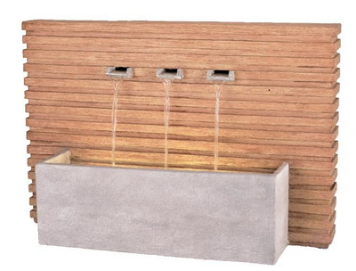 Fontaine long mur