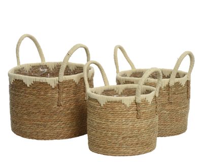 Pot de fleur vert crème 34cm