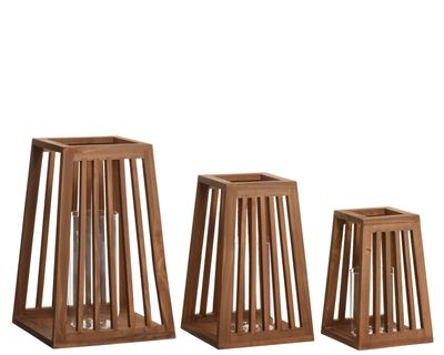 Lanterne en bois d'épicéa 30cm