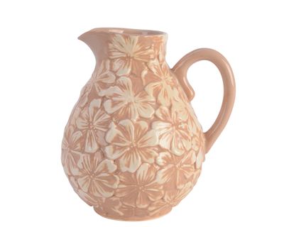 Kruik aardewerk 22cm roze