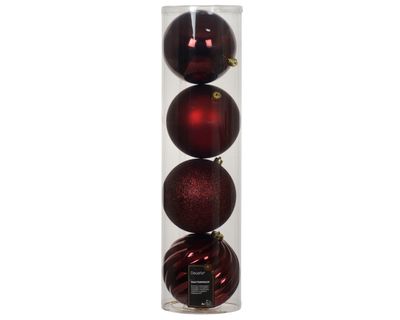 Kerstballen set van 4 stuks