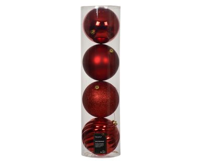 Kerstballen set van 4 stuks