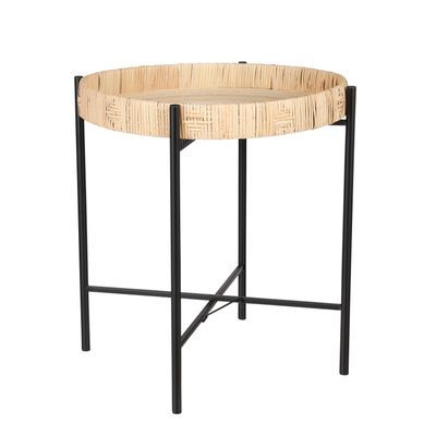 Kaj bijzettafel bruin - h51xd44,5cm