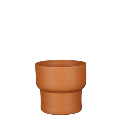 Riva pot rond terra - h15xd17cm