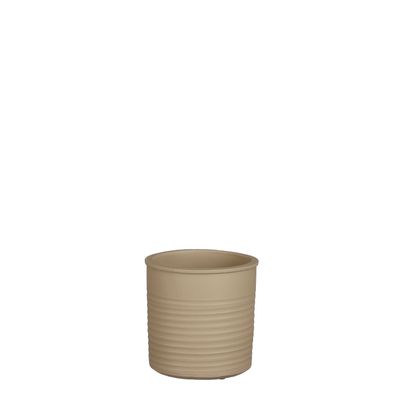 Momo pot cilinder taupe - h14xd14cm