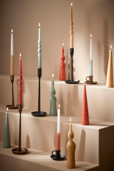 Dip-dye dinerkaars  2 stuks - h30xd2,2cm