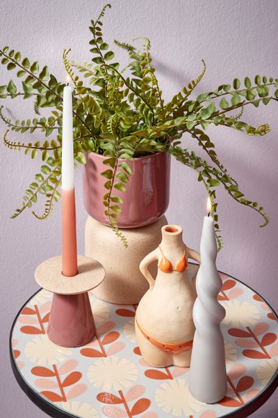 Dip-dye dinerkaars  2 stuks - h30xd2,2cm