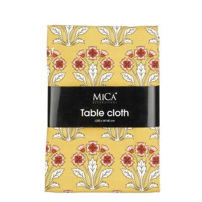 Helene tafelkleed oker - l250xb140cm