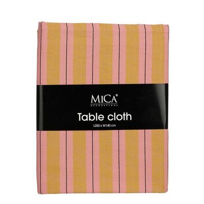 Imke tafelkleed oker - l250xb140cm