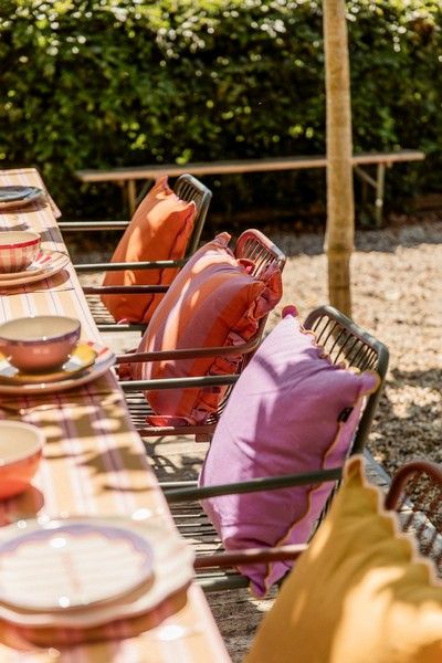 Imke tafelkleed oker - l250xb140cm