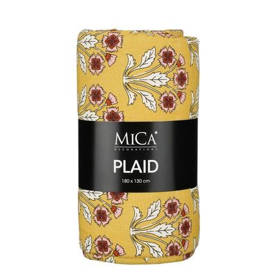 Helene plaid ocre - l180xb130cm