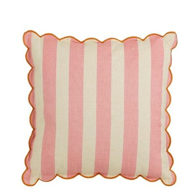 Kussen streep roze - l45xb45xh10cm