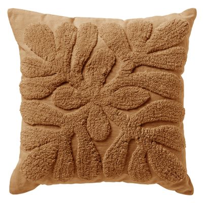 Sierkussen olivia 45x45cm tobacco brown