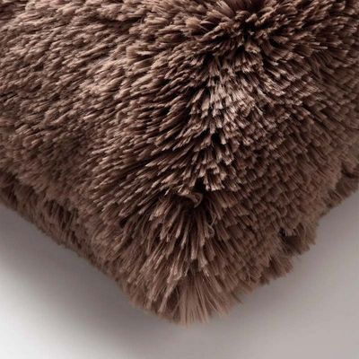 Coussin décoratif fluffy 45x45cm chocolate martini