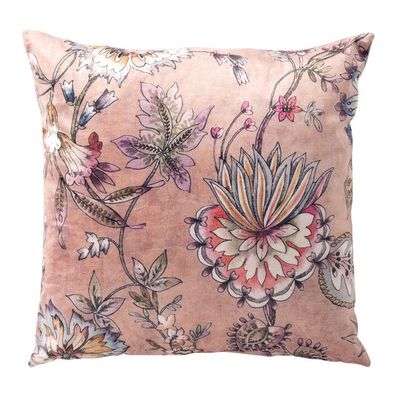 Sierkussen flore 45x45cm misty rose