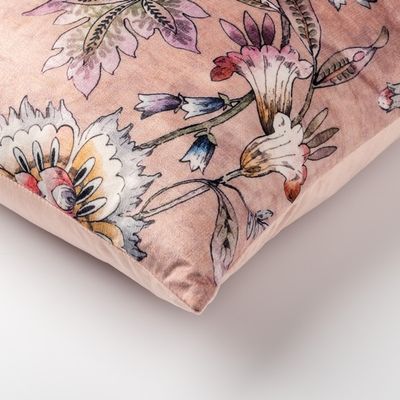 Sierkussen flore 45x45cm misty rose