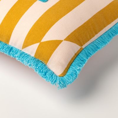 Sierkussen salut 30x50cm mineral yellow