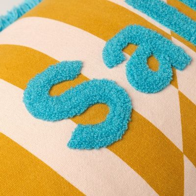 Sierkussen salut 30x50cm mineral yellow