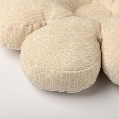 Coussin décoratif bloom 43x43x8cm parchment