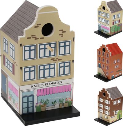 Abri oiseaux 15x12x23cm 3ass 